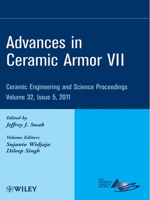 cover image of Advances in Ceramic Armor VII